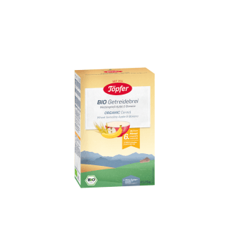 TOPFER mannas putra ābolu un banānu no 6 mēn.,ekoloģiska, 175 g