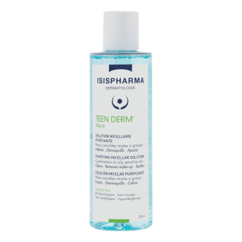 ISISPHARMA micelārais ūdens taukainai ādai TEEN DERM AQUA, 250 ml