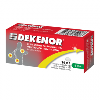 DEKENOR 25mg apvalkotās tabletes, N10