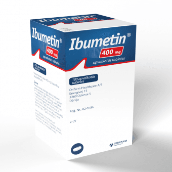 IBUMETIN 400 mg apvalkotās tabletes, N100