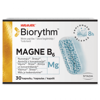 BIORYTHM MAGNE B6 (magnijs), 30 kapsulas