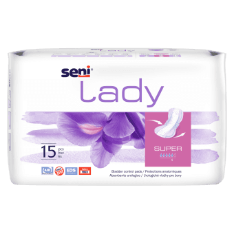 SENI LADY uroloģiskie ieliktnīši sievietēm SUPER, 5 piles, 15 gab.