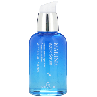 THE SKIN HOUSE mitrinošs serums ar aļģu ekstraktu,  jūras ūdeni MARINE, 50 ml