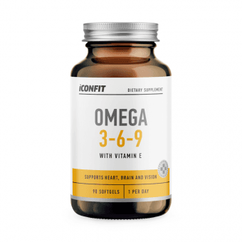 ICONFIT Omega 3-6-9 Taukskābes, 90 kapsulas