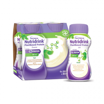 NUTRICIA NUTRIDRINK ar ananasu un kokosriekstu garšu PLANTBASED, 4 gab., 200 ml