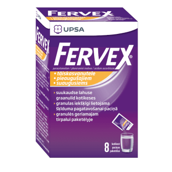 FERVEX 500 mg/200 mg/25 mg granulas, N8