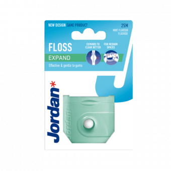 JORDAN zobu diegs ar zobu pastu EXPAND FRESH, 25 M