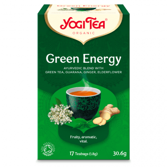 YOGI TEA Zaļā tēja Enerģijai, 17 gab.