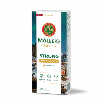 MOLLER Omega-3 Strong Vitamin D, 250 ml