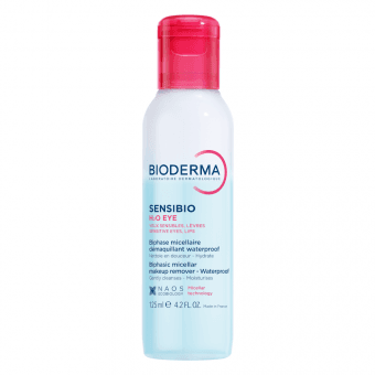 BIODERMA двухфазная мицеллярная вода для чувствительных глаз и губ Sensibio H2O eye, 125 мл