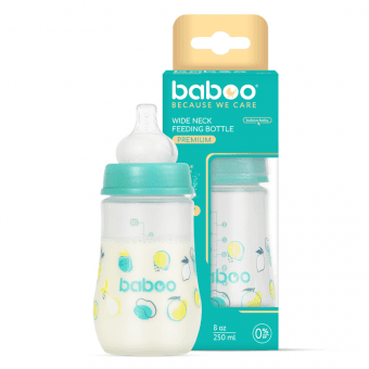 BABOO Pretkoliku barošanas pudelīte, 3+ mēneši LAGOON FIESTA, 250 ml