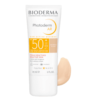 BIODERMA tonēts saules aizsargkrēms ar ļoti augstu aizsardzību jutīgai ādai PHOTODERM AR SPF 50+, 30 ml