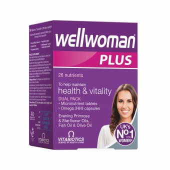 WELLWOMAN PLUS OMEGA 3-6-9, 28 таблеток и 28 капсул