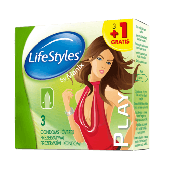LIFESTYLES prezervatīvi BY MANIX PLAY, 4 gab.