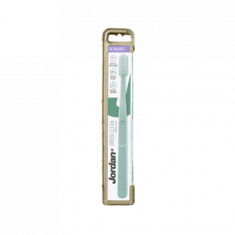 JORDAN zobu birste, īpaši mīksta GREEN CLEAN SENSITIVE, 1 gab.