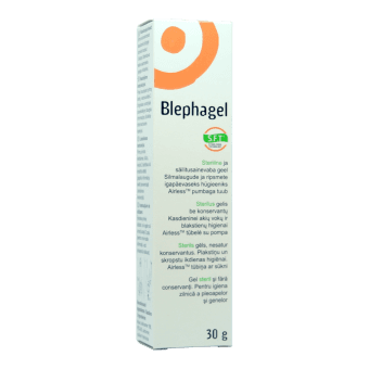 BLEPHAGEL gels plakstiņu un skropstu higiēnai, 30 g