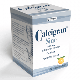 CALCIGRAN SINE 500 mg košļājamās tabletes, N100