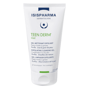 ISISPHARMA Eksfoliējošs attīrošais gels TEEN DERM GEL, 150 ml
