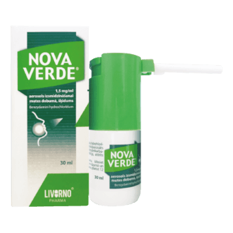 NOVA VERDE 1,5 mg/ml aerosols, 30 ml