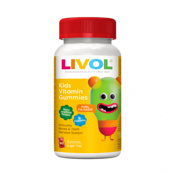 LIVOL Kids vitamīnu košļājamās pastilas, 60 gab.