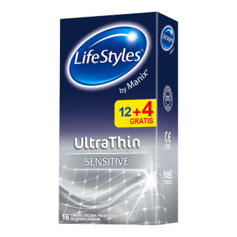 LIFESTYLES prezervatīvi BY MANIX, ULTRA THIN, 12 gab.