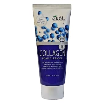 EKEL putas sejas mazgāšanai ar kolagēnu COLLAGEN FOAM CLEANSER, 100 ml