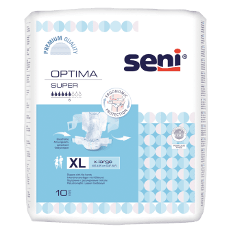 SENI OPTIMA подгузники с эластичным поясом EXTRA LARGE, 10 шт.
