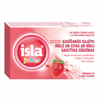 ISLA sūkājamās tabletes JUNIOR, 20 gab.