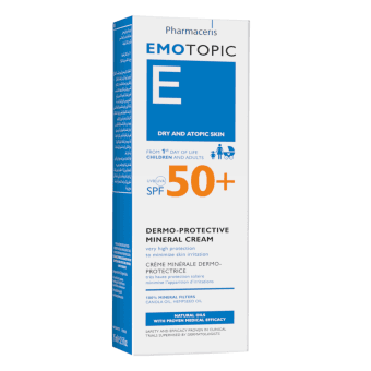 PHARMACERIS Защитный минеральный крем для детей с первого дня жизни EMOTOPIC SPF50+, 75 мл