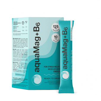 BIOFARMACIJA AQUAMAG+B6 READY TO DRINK šķīdums paciņās, 10 gab.