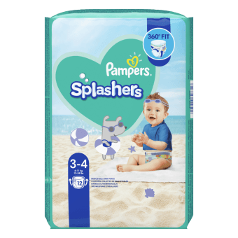 PAMPERS autiņbiksītes PANTS SPLASHERS, 3.-4. izmērs, 10 gab.