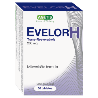 EVELOR H tabletes, 30 gab.