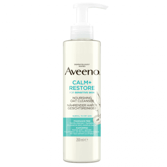 AVEENO barojošs ādas attīrītājs ar auzām CALM+RESTORE, 200 ml