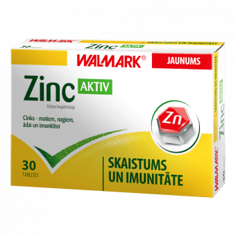 WALMARK ZINC AKTIV, 30 tabletes