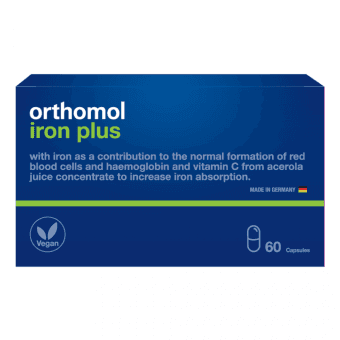 ORTHOMOL kapsulas IRON PLUS, 60 gab.