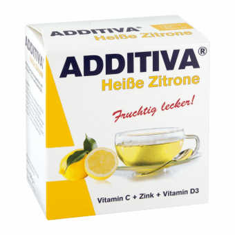 ADDITIVA karstais citrons + C vitamīns + cinks + D3 vitamīns, pulveris, 10 paciņas