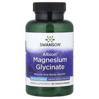 SWANSON Albion Magnesium Glycinate, 90 kapsulas