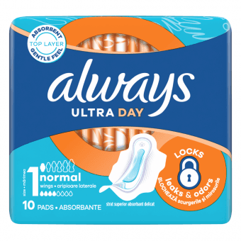 ALWAYS higiēniskās paketes ULTRA NORMAL PLUS, 10 gab.