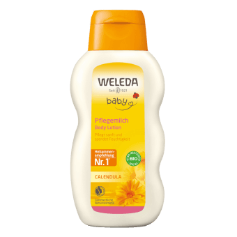 WELEDA BABY kliņģerīšu pieniņš zīdaiņa ādas kopšanai, 200 ml