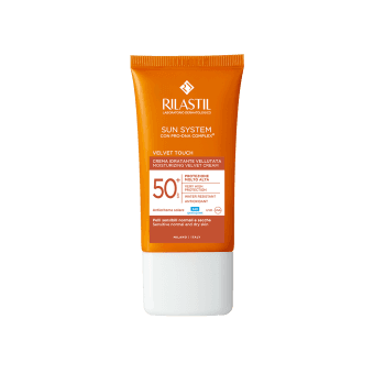 RILASTIL mitrinošs aizsargkrēms sejai SUN SYSTEM SPF50+, 50 ml