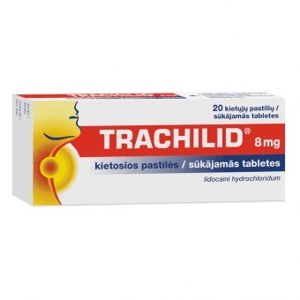 TRACHILID 8 mg sūkājamās tabletes, N20