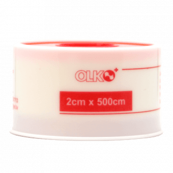 OLKO leikoplasts rullītī, 2cm x 500cm