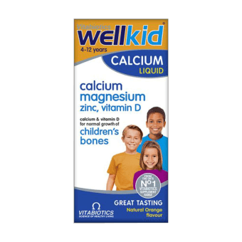 WELLKID ŠĶIDRAIS KALCIJS, šķīdums, 150 ml