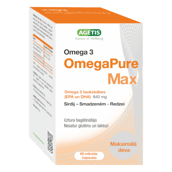 OMEGAPURE MAX 1250mg, 60 mīkstās kapsulas