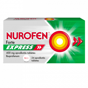 NUROFEN EXPRESS 400mg apvalkotās tabletes, N24