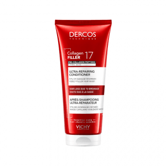 VICHY atjaunojošs kondicionieris pret matu izkrišanu DERCOS COLL17 FILLER, 200 ml