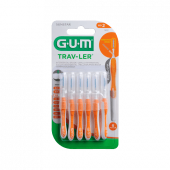 GUM starpzobu birstīte TRAV-LER, 0.9 mm, 6 gab.