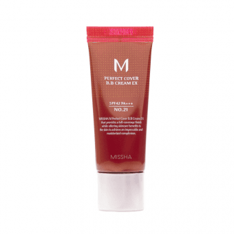 MISSHA BB krēms SPF42 Nr.21 (Gaiši bēšs) PERFECT COVER, SPF 42, 20 ml