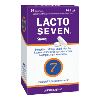 LACTO SEVEN kapsulas STRONG, 30 gab.