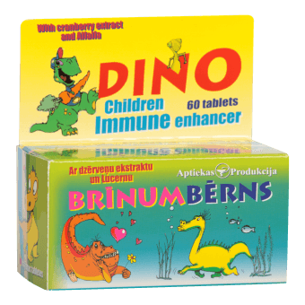 BRĪNUMBĒRNS ar dzērveņu ekstraktu un lucernu, 60 tabletes